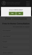 How 3dayblinds.com looks like on a mobile device such as an iPhone.