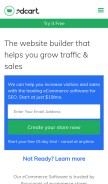 How 3dcart.com looks like on a mobile device such as an iPhone.