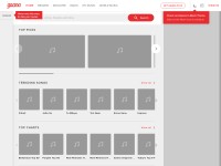 Desktop screenshot for gaana.com