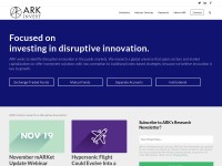 Desktop screenshot for ark-invest.com