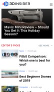 How 3dinsider.com looks like on a mobile device such as an iPhone.