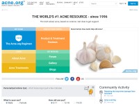 Desktop screenshot for acne.org