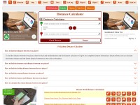 Desktop screenshot for distancesfrom.com