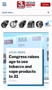 How 3newsnow.com looks like on a mobile device such as an iPhone.