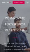 How 3shape.com looks like on a mobile device such as an iPhone.