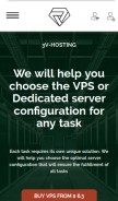 How 3v-host.com looks like on a mobile device such as an iPhone.
