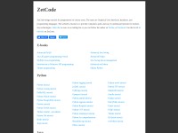Screenshot of zetcode.com