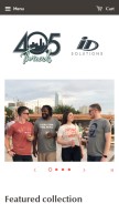 How 405threads.com looks like on a mobile device such as an iPhone.
