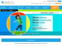 Desktop screenshot for shapeamerica.org