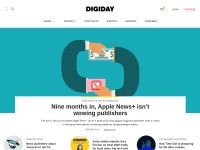 Desktop screenshot for digiday.com
