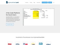 Desktop screenshot for spreadsheetweb.com