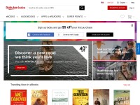 Desktop screenshot for kobobooks.com