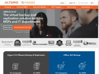 Desktop screenshot for altaro.com
