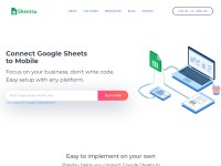 Desktop screenshot for sheetsu.com