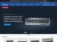 Desktop screenshot for extron.com