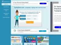Desktop screenshot for typingtest.com