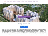 Desktop screenshot for prestigefinsburyparkbangalore.in