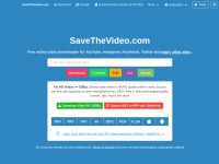 Desktop screenshot for savethevideo.com