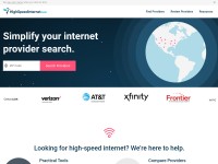 Desktop screenshot for highspeedinternet.com