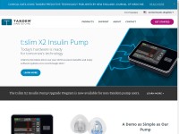 Desktop screenshot for tandemdiabetes.com