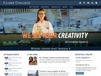 Desktop screenshot for clark.edu