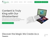 Desktop screenshot for mavenghostwriters.com
