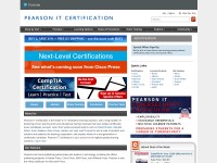 Desktop screenshot for pearsonitcertification.com