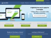 Desktop screenshot for caliberhomeloans.com