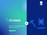 Desktop screenshot for decred.org