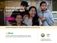Desktop screenshot for getcalfresh.org