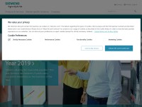 Desktop screenshot for siemens.com