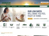 Desktop screenshot for horizonbank.com
