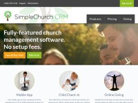 Desktop screenshot for simplechurchcrm.com