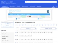 Desktop screenshot for dlldownloader.com