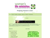 Desktop screenshot for womenslifeministries.org