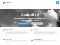 Desktop screenshot for duplicati.com