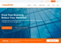 Desktop screenshot for laserfiche.com
