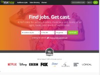 Desktop screenshot for starnow.com