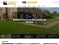 Desktop screenshot for thecaterer.com