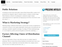 Desktop screenshot for preservearticles.com