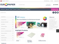 Desktop screenshot for europapier.at
