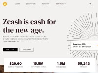 Desktop screenshot for z.cash