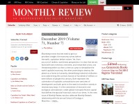 Desktop screenshot for monthlyreview.org