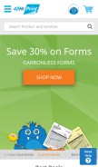 How 48hourprint.com looks like on a mobile device such as an iPhone.