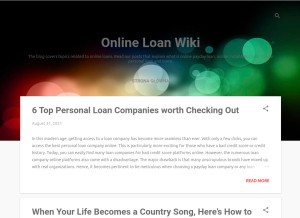 How 48loans.blogspot.com looks like on a tablet such as an iPad.