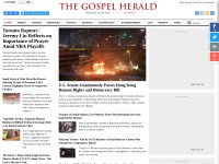 Desktop screenshot for gospelherald.com