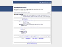 Desktop screenshot for useragentstring.com