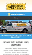 How 4995.com looks like on a mobile device such as an iPhone.
