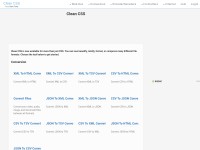 Desktop screenshot for cleancss.com
