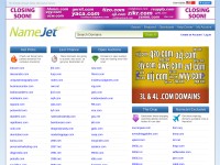 Desktop screenshot for namejet.com
